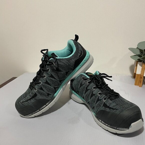 HYTEST Women's HY-Light Nano Toe SD Athletic Black Work Shoe Size 9W K17650 - Picture 1 of 16